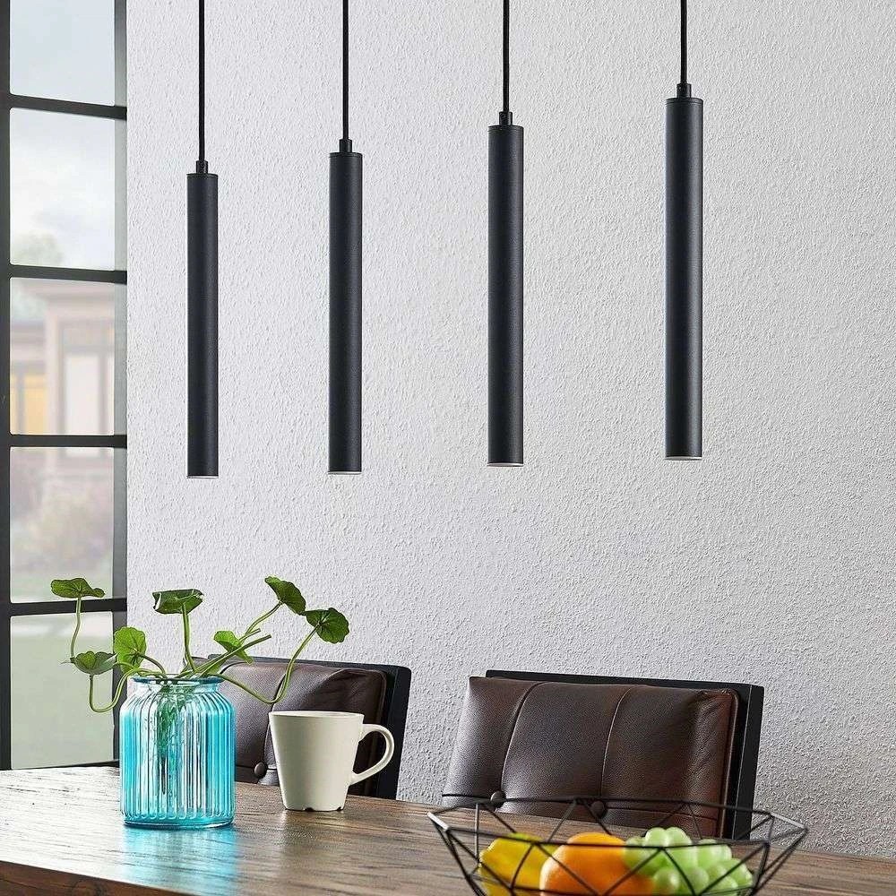 Modern Black Long Tube Led Pendant Light K202