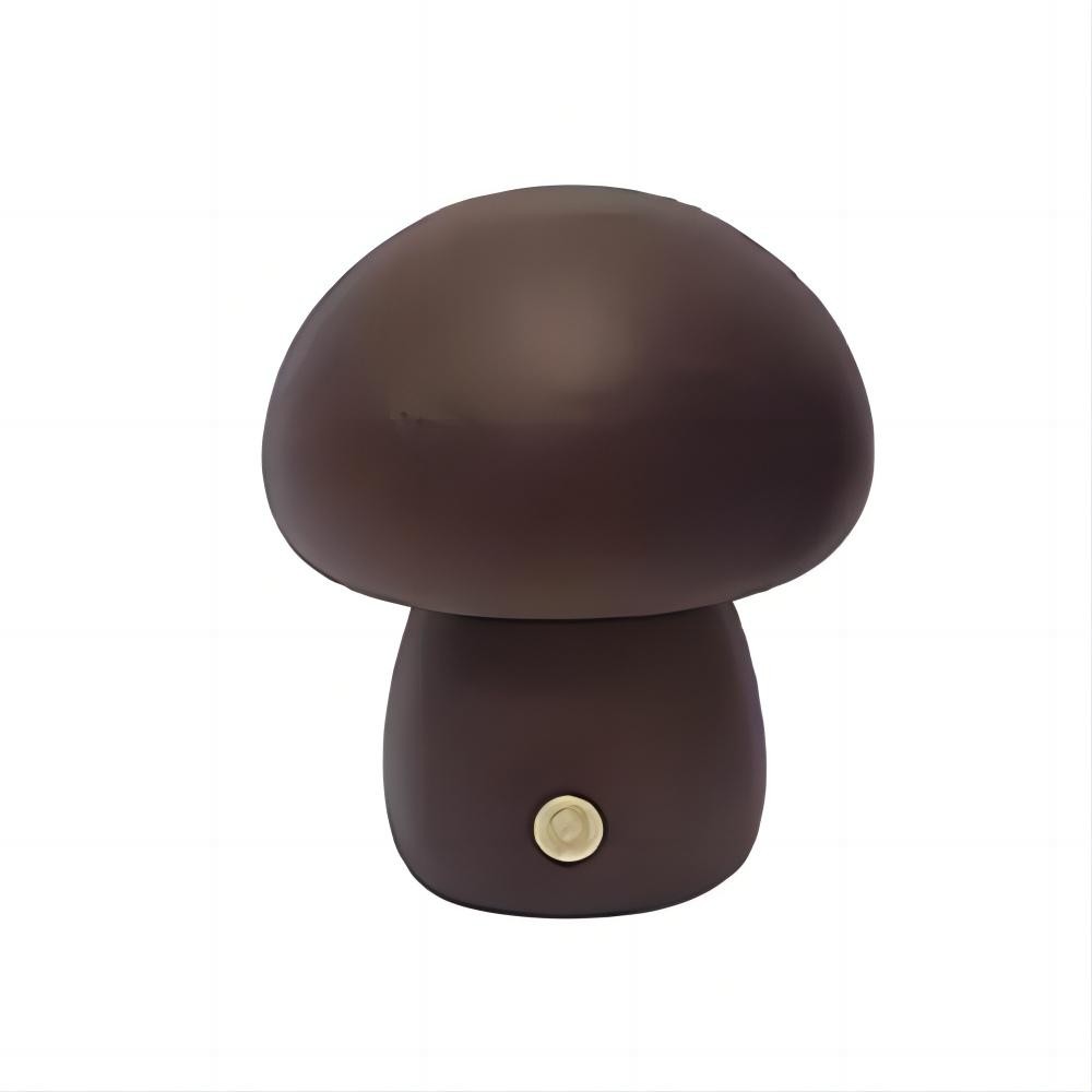 Wooden Mushroom Rechargeable Table Lamp For Living Room K07