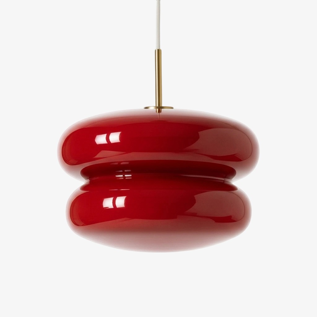 Orra Modern Opal Shade Pendant Lamp – Minimalist Glass Hanging Light For Kitchen or Bedroom K1427