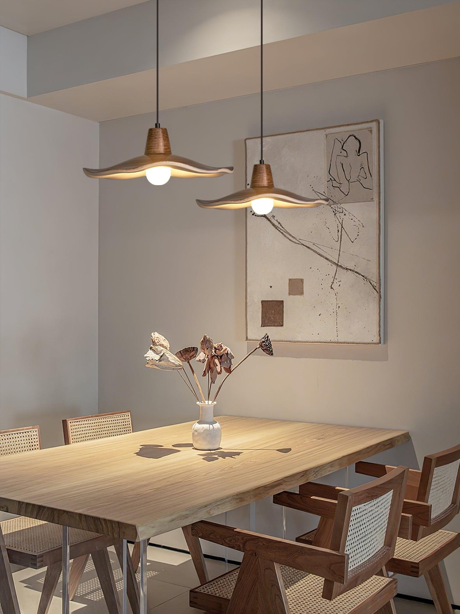 Black Imitation Walnut Wood Grain Kitchen Pendant Lamp K729