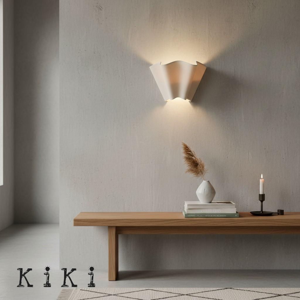 Oslan Linen Shade Plug In Wall Lamp - Elegant Cruved Wall Sconce for Living Room K1145