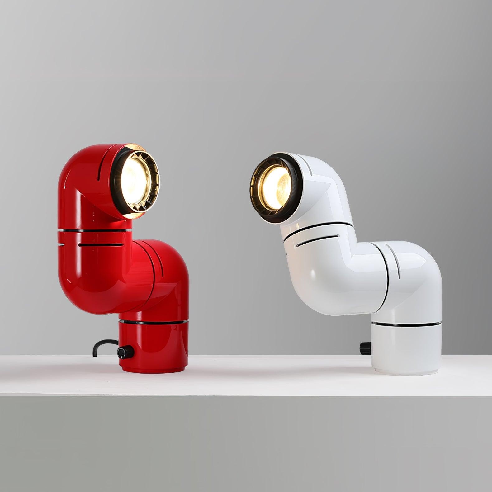 Red Tubular Table Lamp Suitable For Bedroom K686