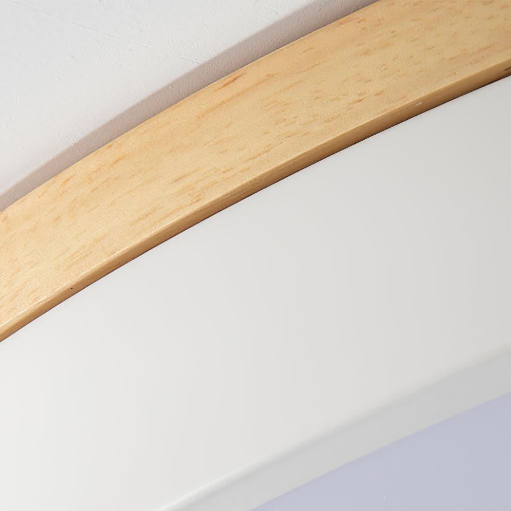 White Round Wooden Ceiling Lamp K772