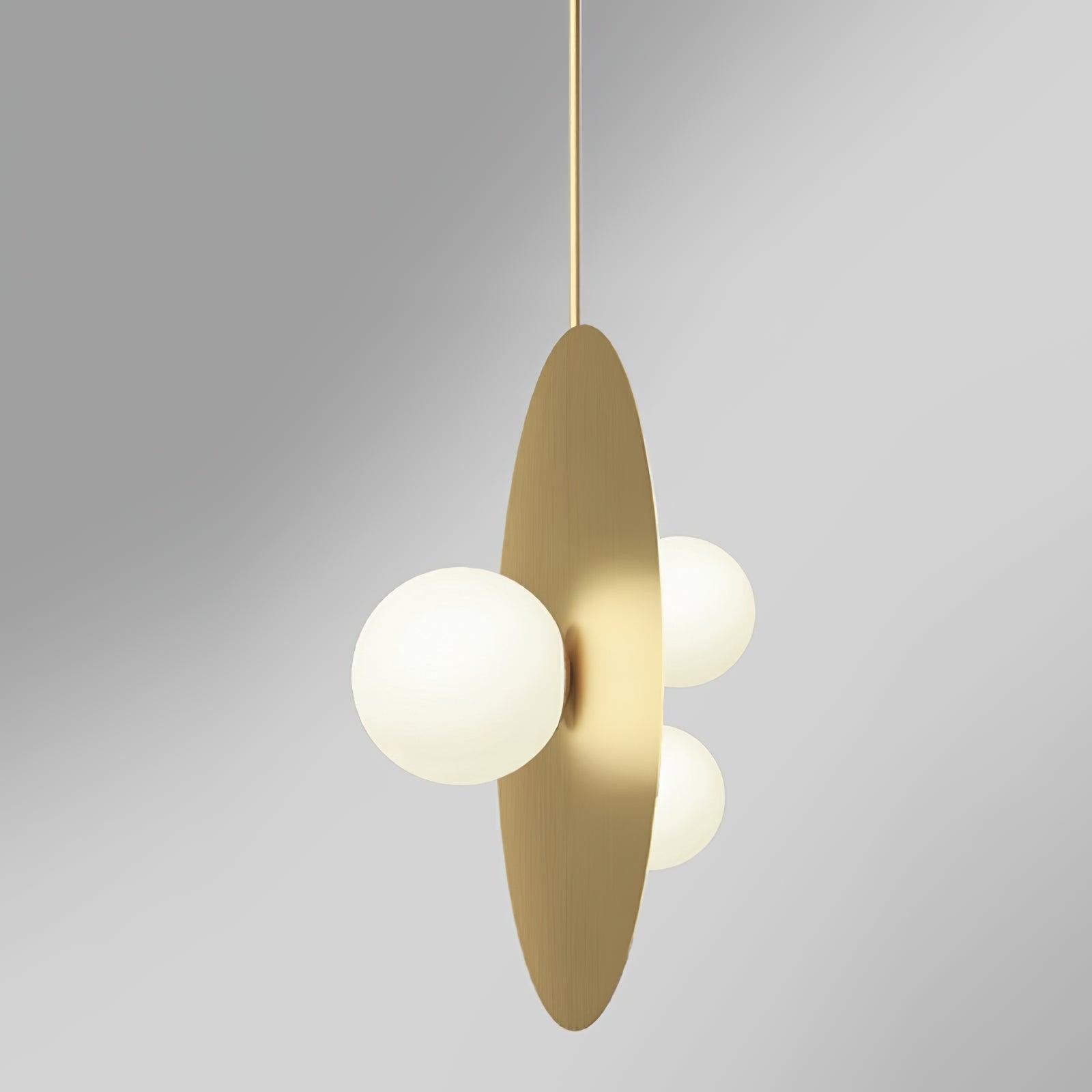 Metal Disc With Ball Pendant Light K230