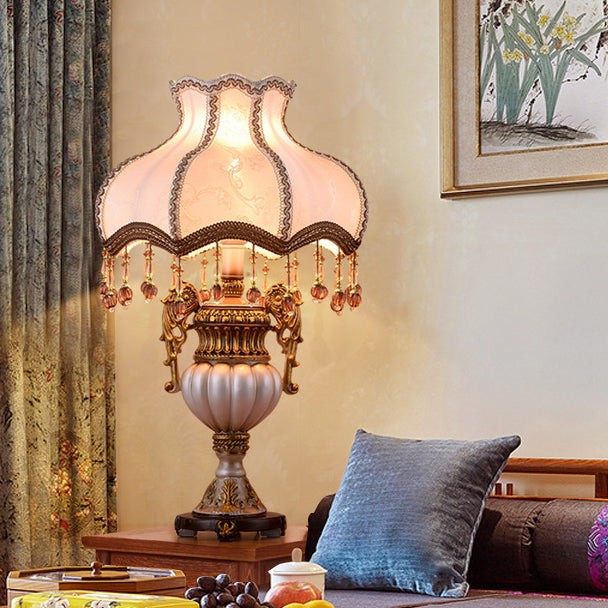 Retro Vase Fabric Table Lamp K718