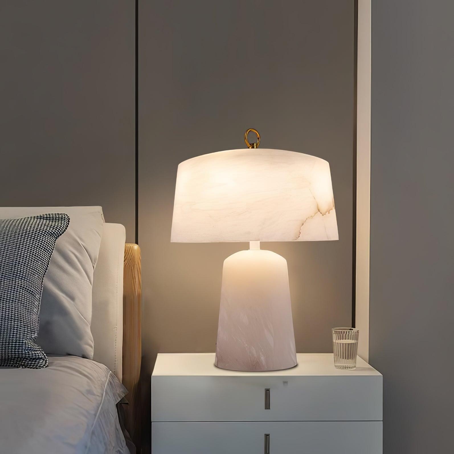 Light Luxury Style Marble Stone Table Lamp K236