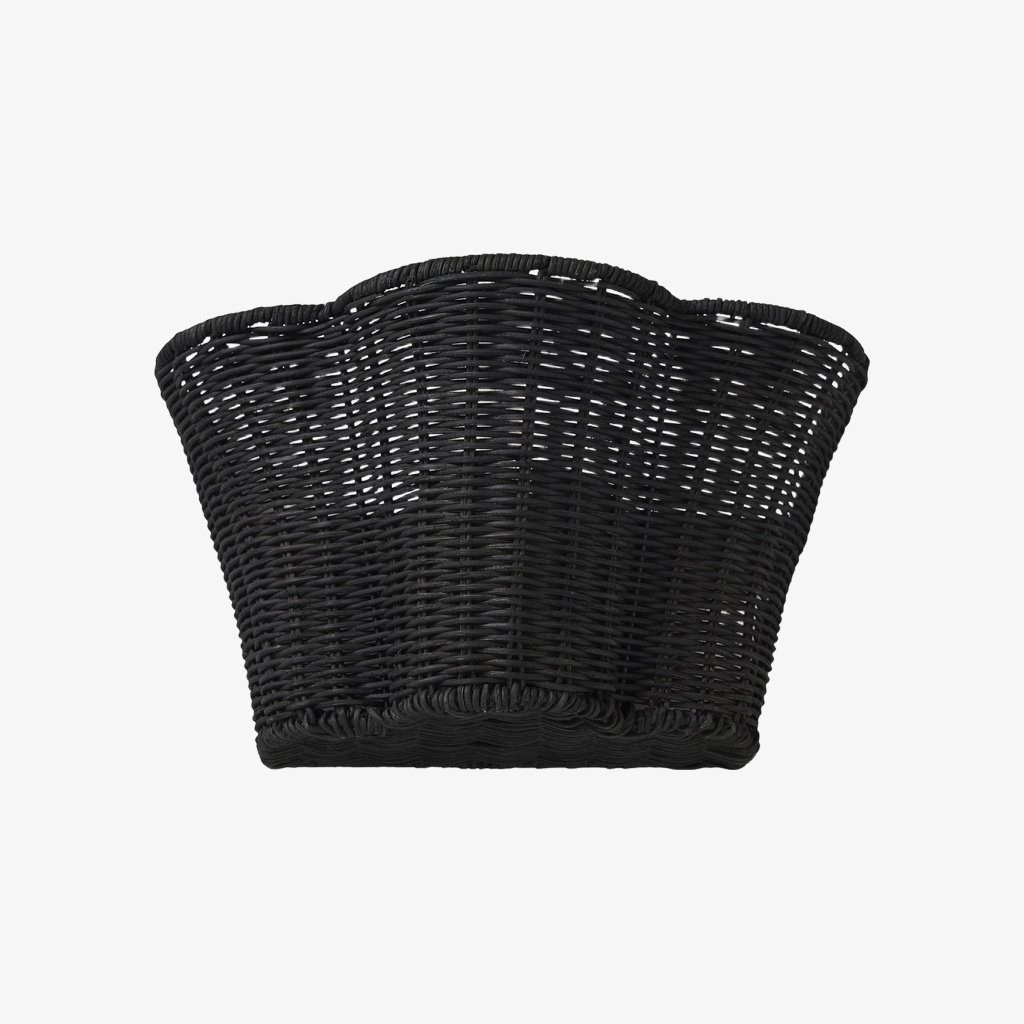 Wickara Woven Wall Sconce - Scalloped Basket Shade Wall Light for Bedroom K1620