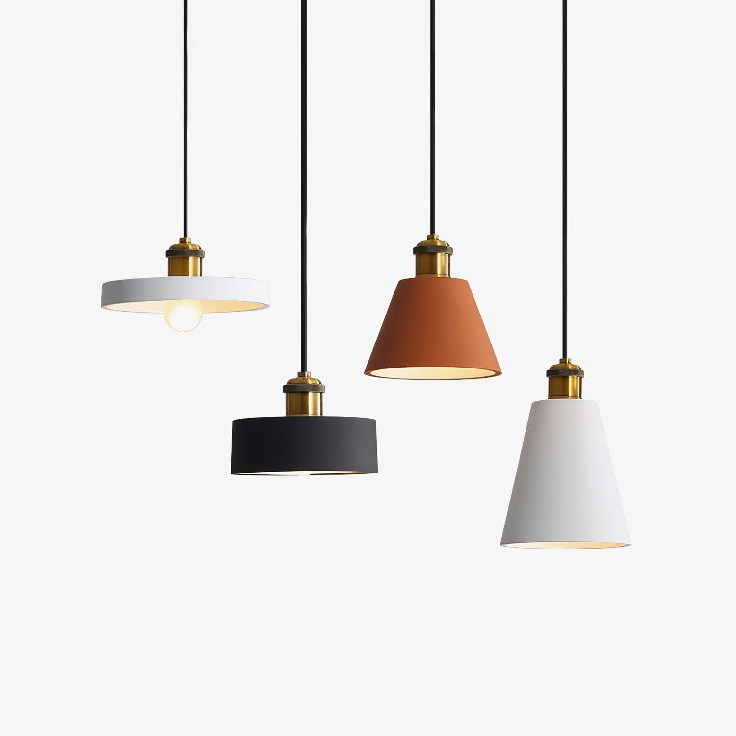 Modern Resin Geometric Pendant Lamp K621
