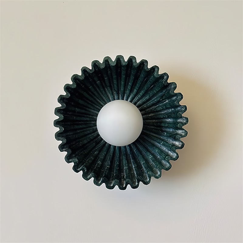Flower Shaped Ceramic Wall Lamp - Soft Lighting for Bedroom and Hallway K259