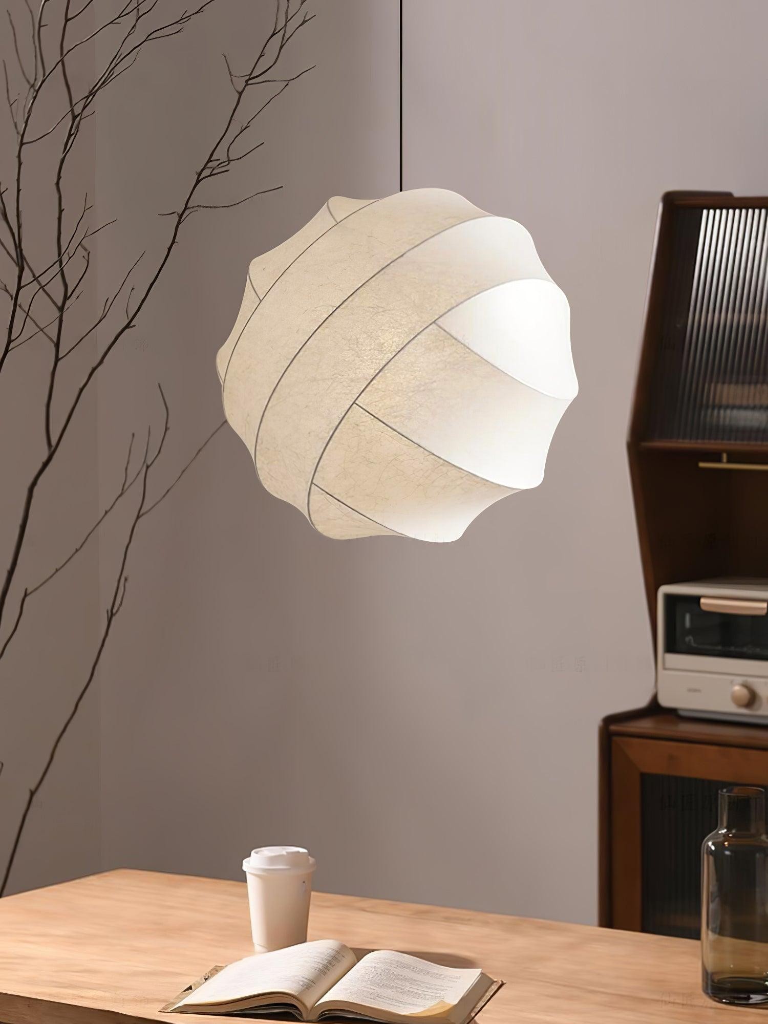 Wabi-Sabi Style Fiber Cocoon Pendant Lamp K732