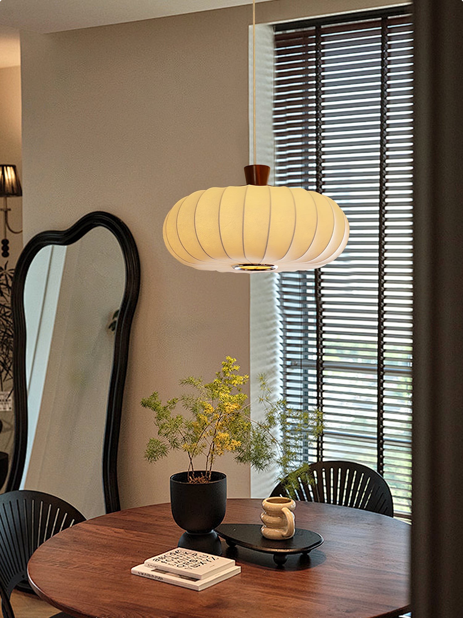 Classic Silk Lantern Pendant Light K665