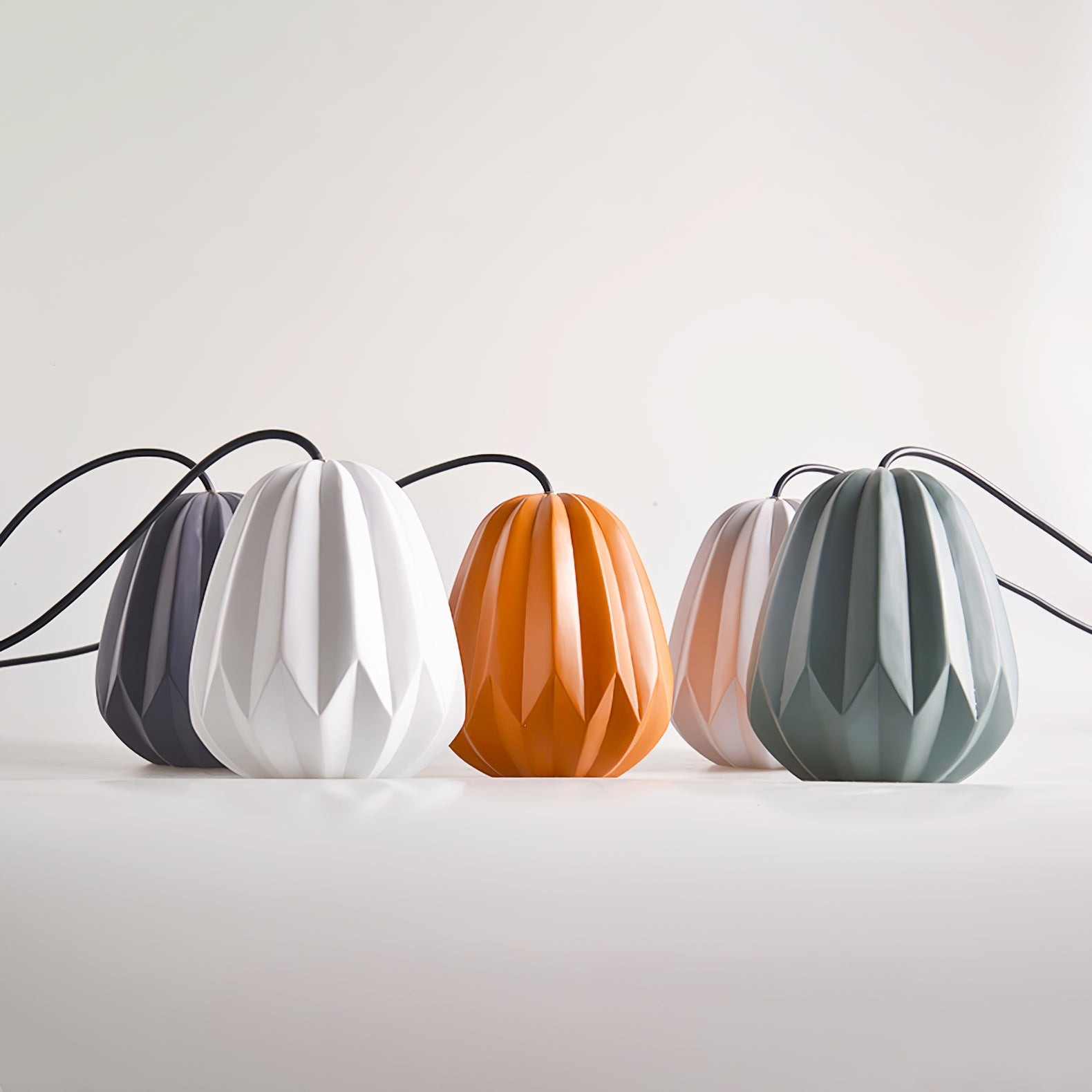 Papaya Resin Pendant Lamp K1064