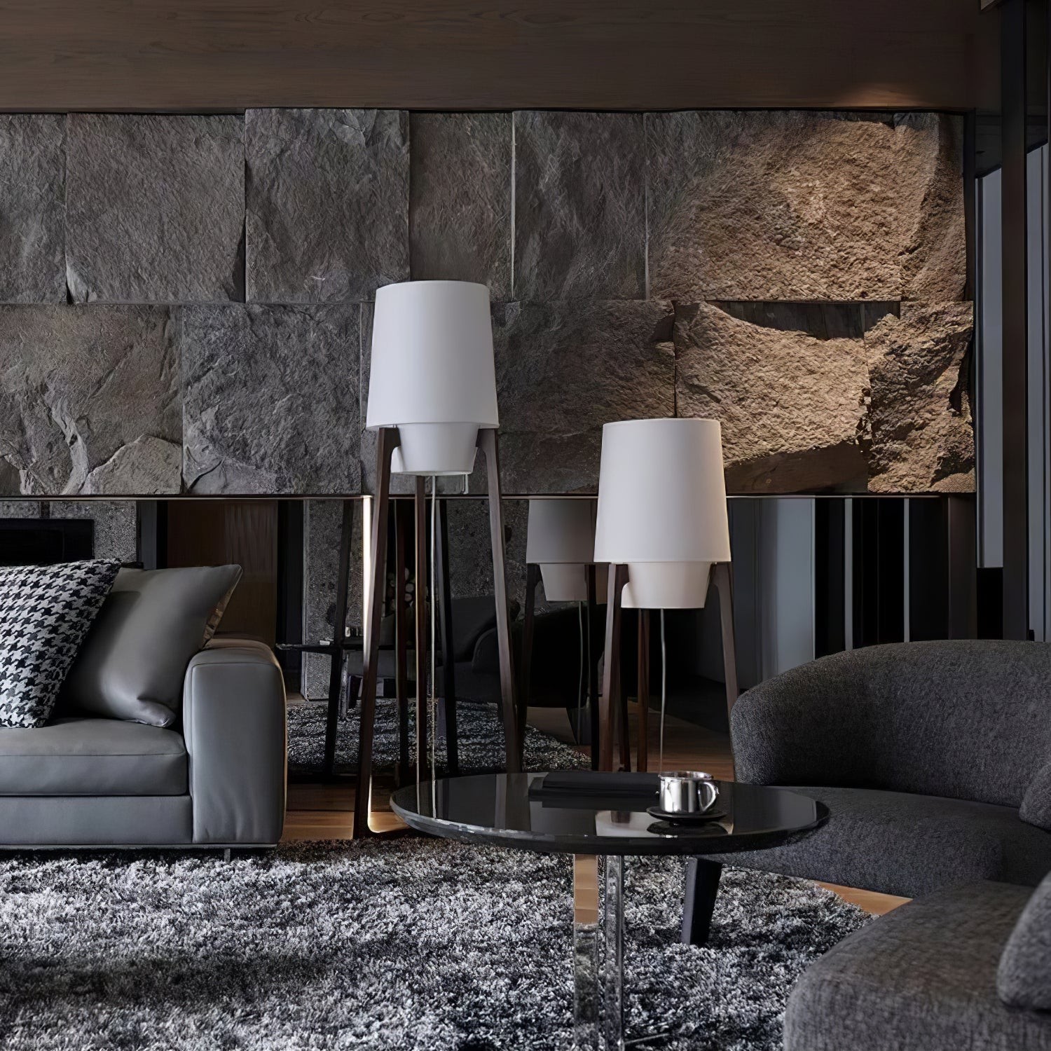 Modern Simple Chinese Style Solid Wood Floor Lamp K443