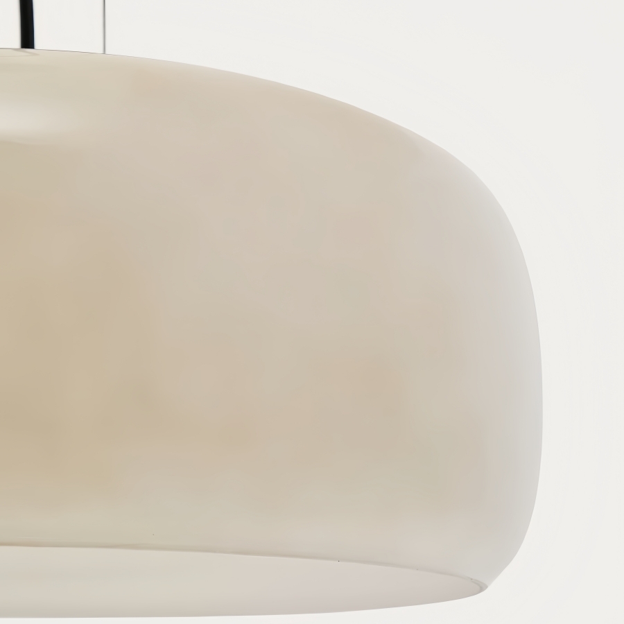 Lunorae Rounded Glass Pendant Lamp - Modern Sculptural Lighting for Living Room K2272