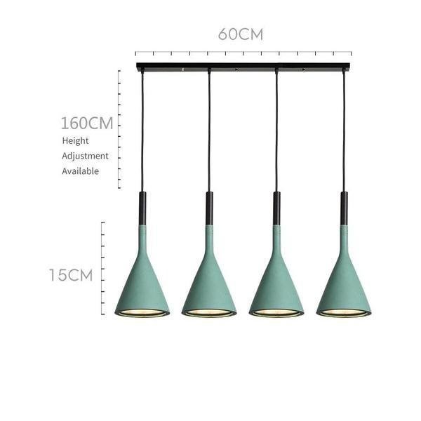 Minimalist Aplomb Pendant Light - Cement Cone Pendant Light for Kitchen Island