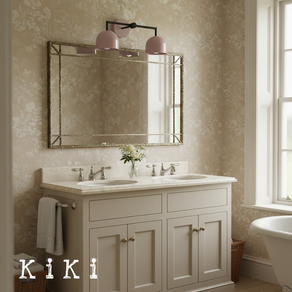 Metio Dome Farmhouse Vanity Wall Lamp - Colorful Dome Wall Sconce for Dressing Room K1596