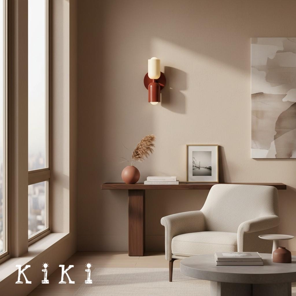 Elegant Up Down Wall Sconce - Bauhaus Double Heads Wall Light for Bedroom and Lounge