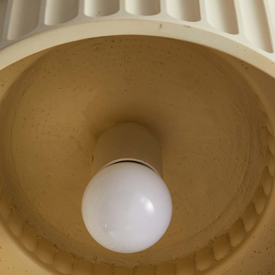 Cream Style Resin Bowl Flush Mount Ceiling Light K159