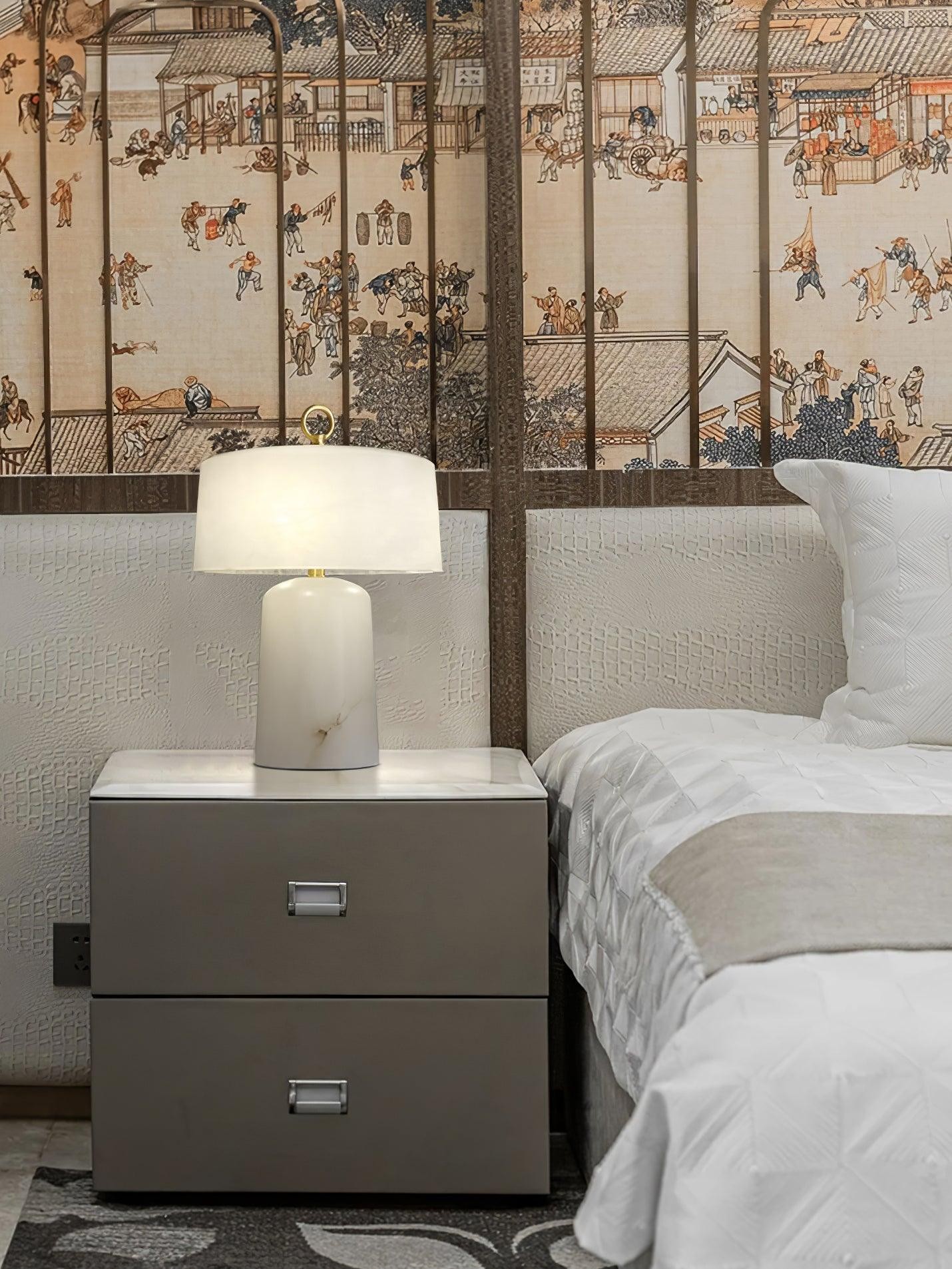 Light Luxury Style Marble Stone Table Lamp K236