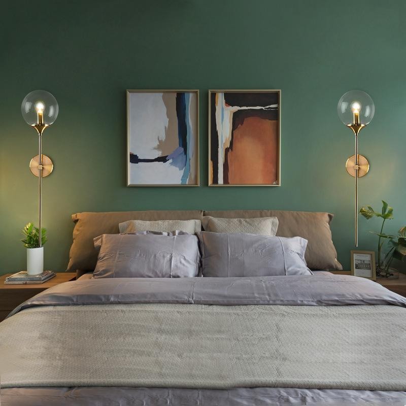 Modern Minimalist Glass Ball Wall Light K26