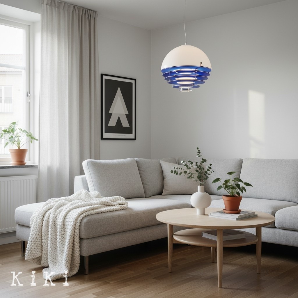 Afterglow Layered Acrylic Bauhaus Sunset Pendant Light - Ambient Pendant Light for Living Area K889