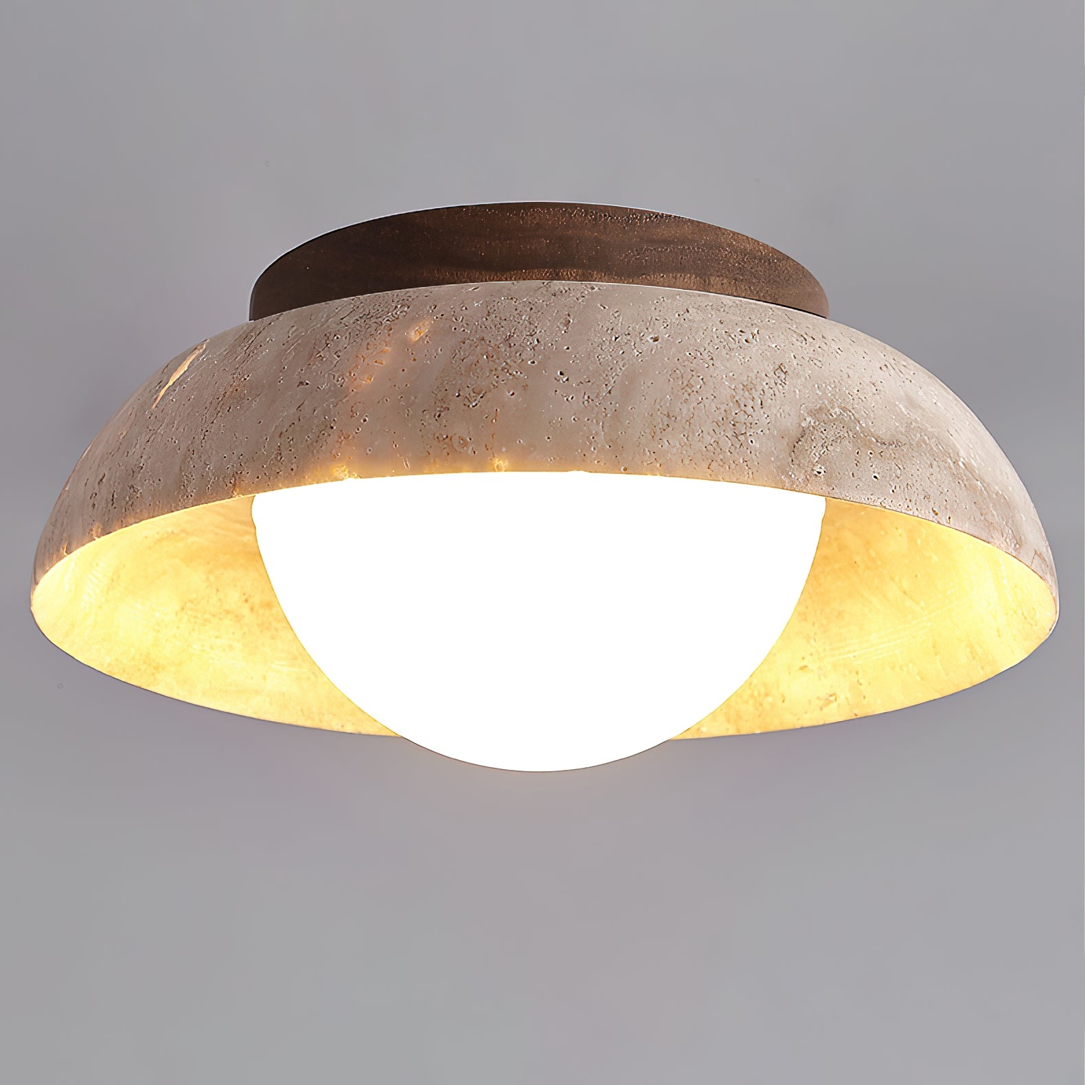 Piedra Travertine Ceiling Lamp D682
