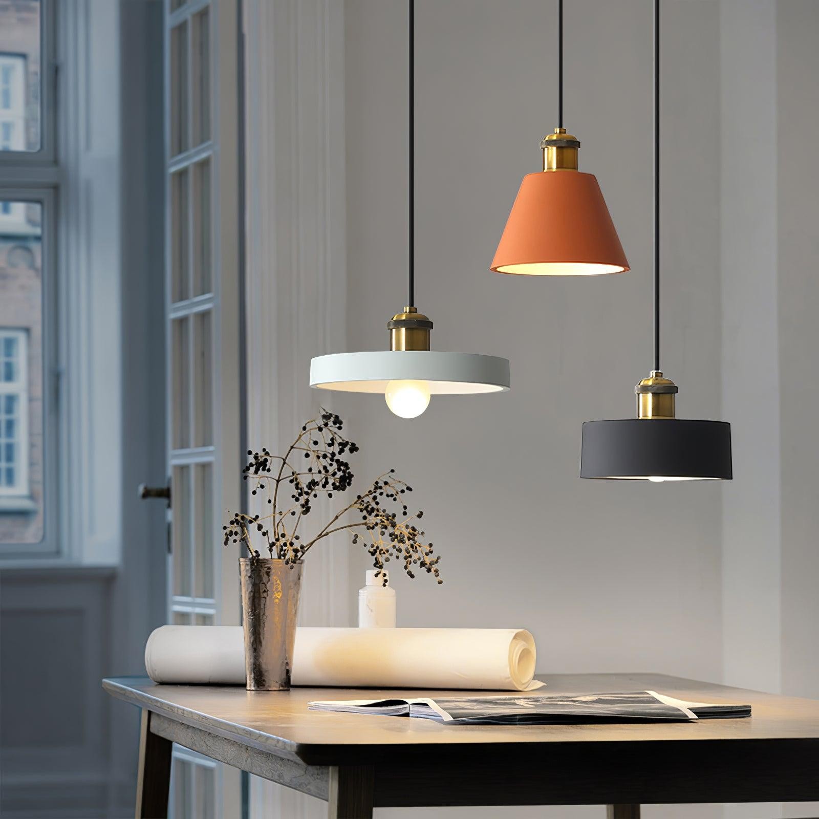 Modern Resin Geometric Pendant Lamp K621