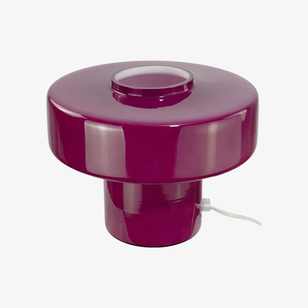 Minimalist Mushroom Glass Table Lamp - Modern Accent Lamp for Living Room K2340