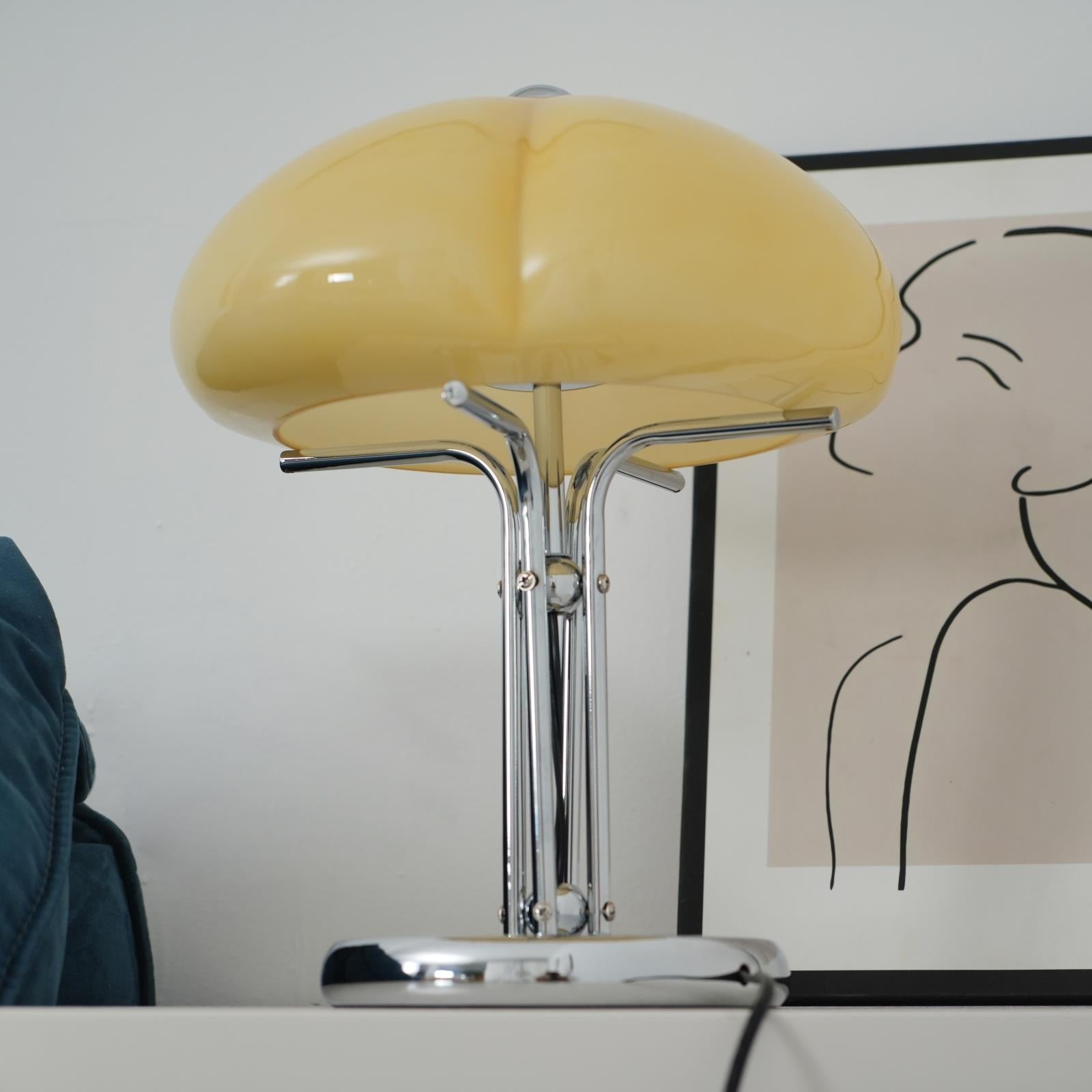 High-Grade Bedroom Bedside Mushroom Glass Table Lamp K302