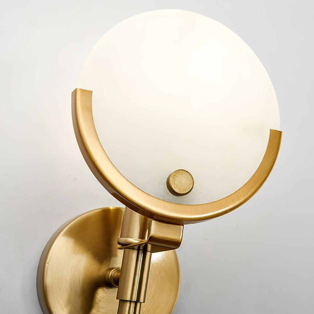 Metal Brass Spherical Bedroom Wall Lamp K247