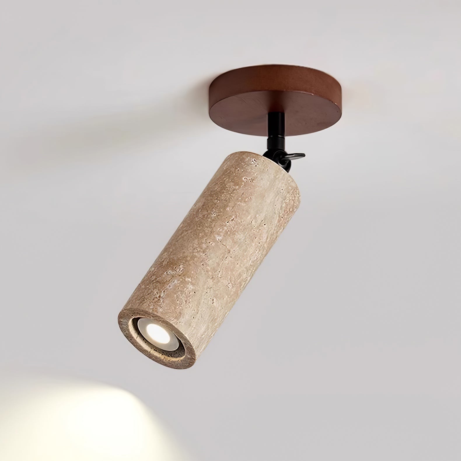 Wabi-Sabi Travertine Adjustable Wall Lamp K745