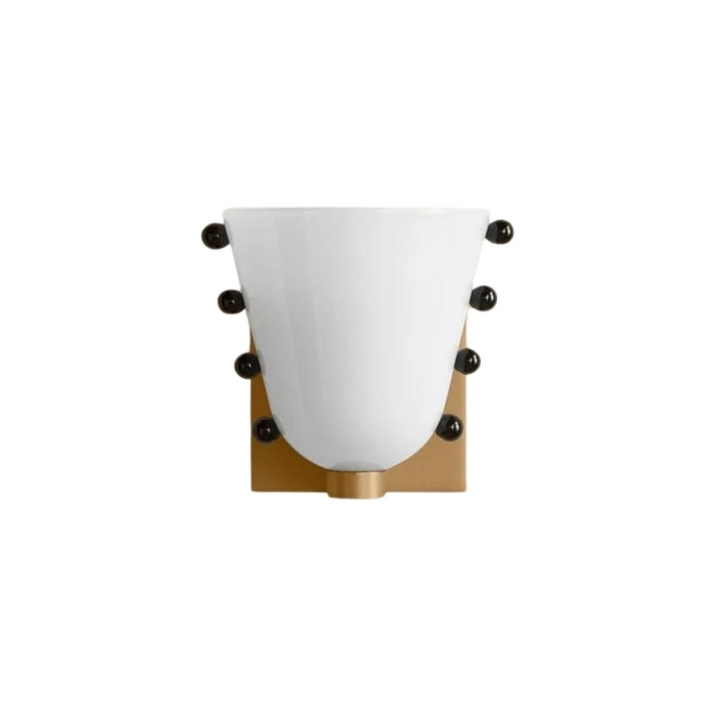 Bellina Colourful Glass Wall Light – Modern Gemma Wall Sconce For Bedroom or Hallway K1130