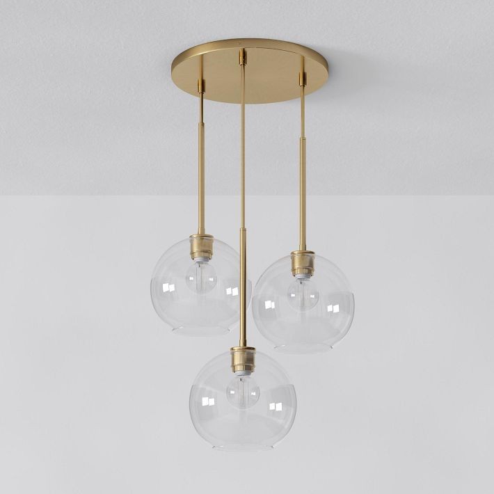 Selvion Minimalist Crystal Chandelier - Handcrafted Glass Sculptural Lighting Fixture K1220