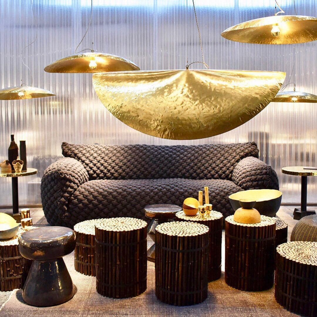 Hammered Brass Suspension Light K1205