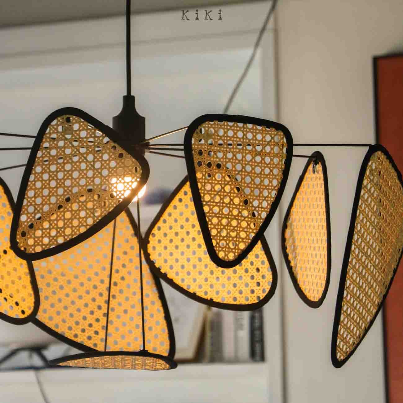 Screen Cannage Pendant Light - Boho Chic Wall Light for Dining Room
