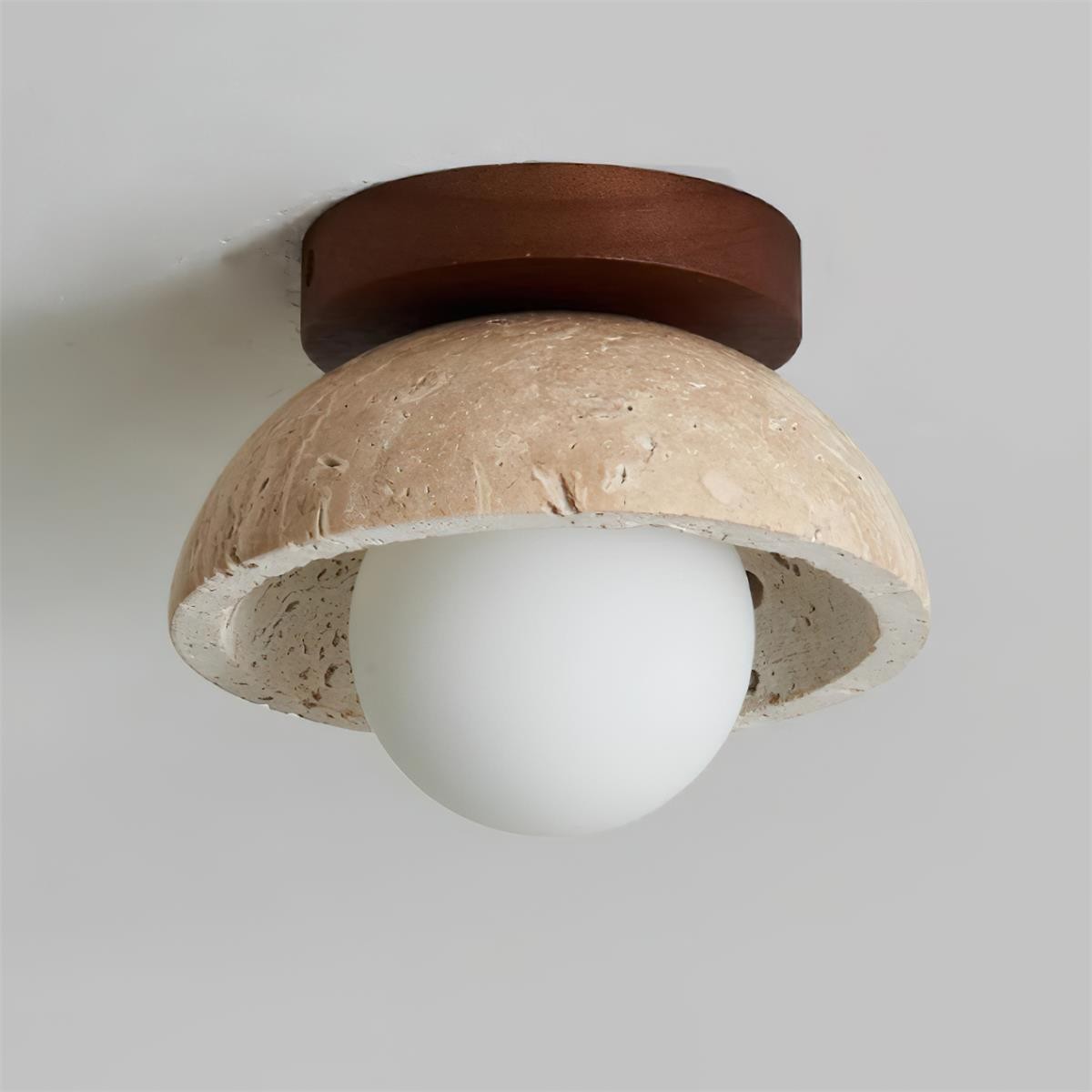 Wabi-Sabi Style Travertine Ceiling Light K592