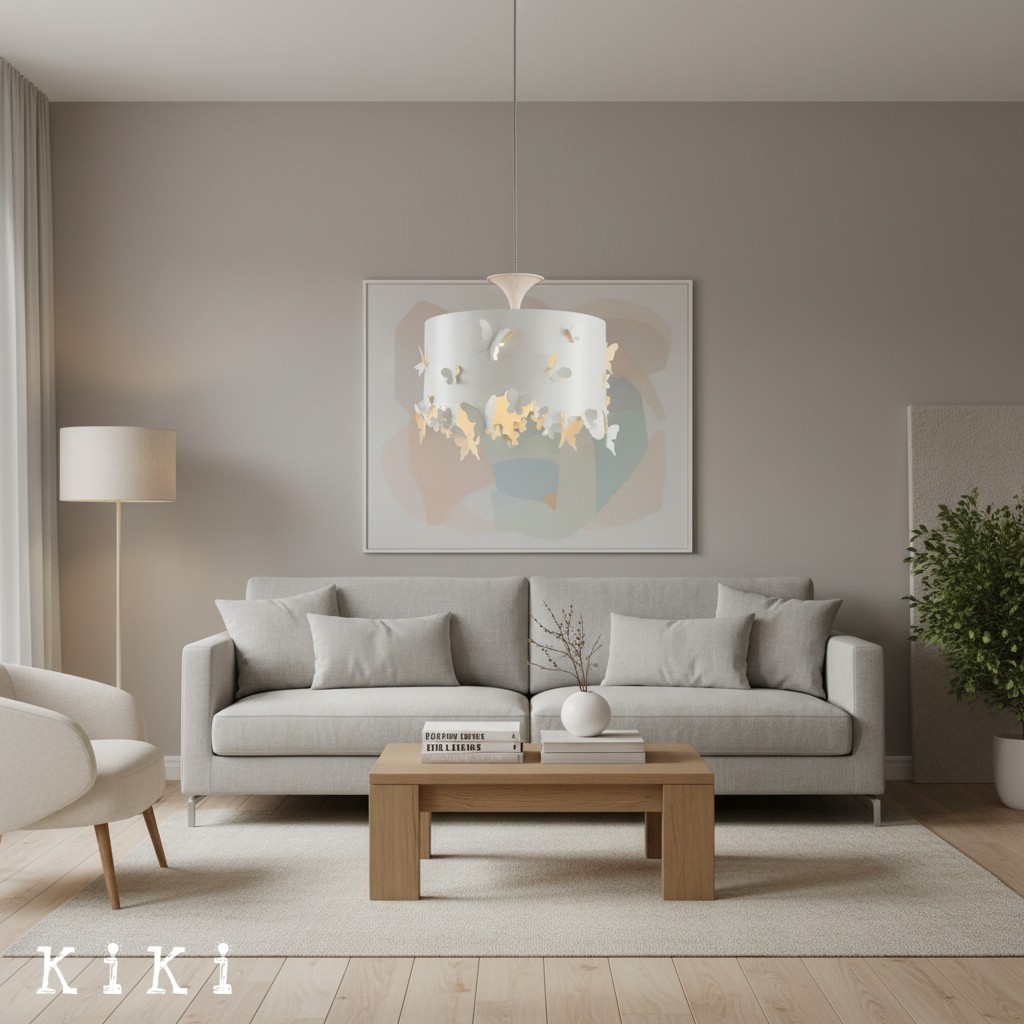 Alaria Sculptural Ambient Pendant Light - Modern Butterfly Lighting for Living Room K2084