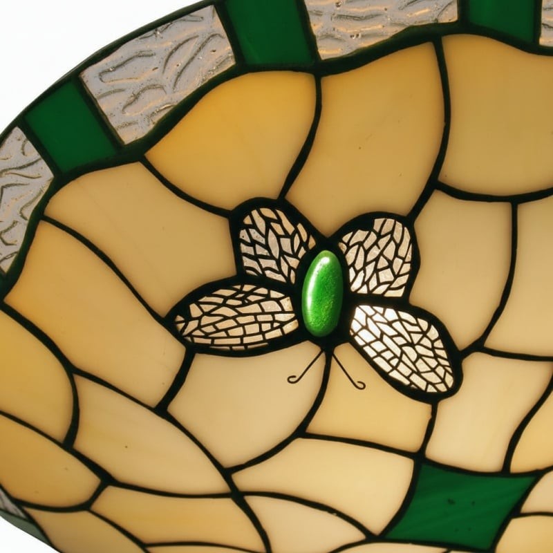 TF Butterfly Pendant Lamp - Decorative Stained Glass Pendant Light K1798