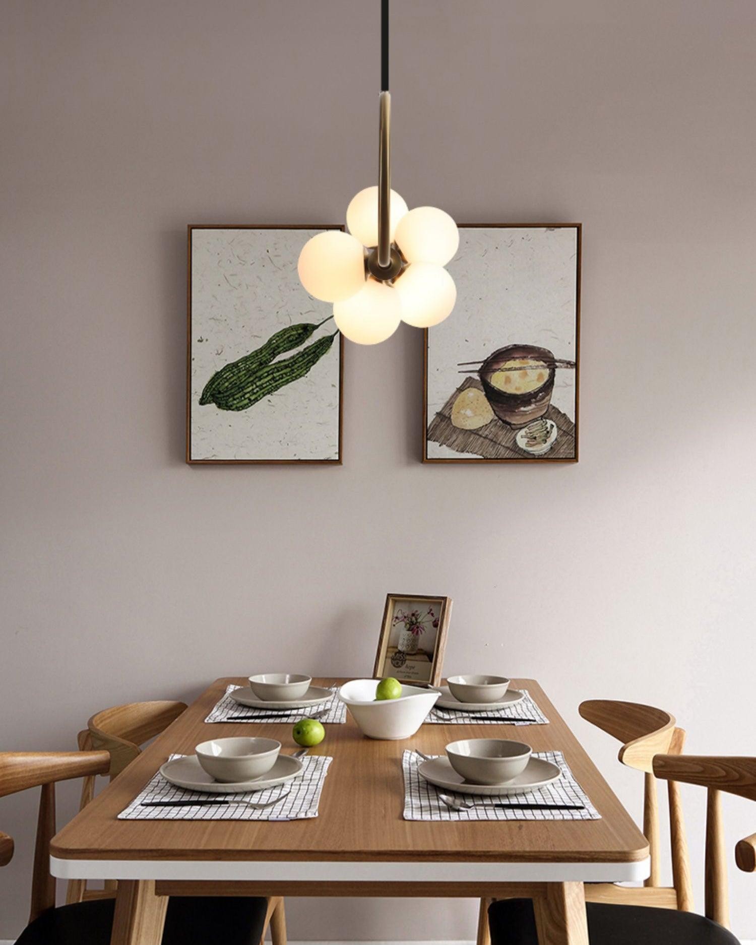 Modern Walnut Simple Chandelier K522