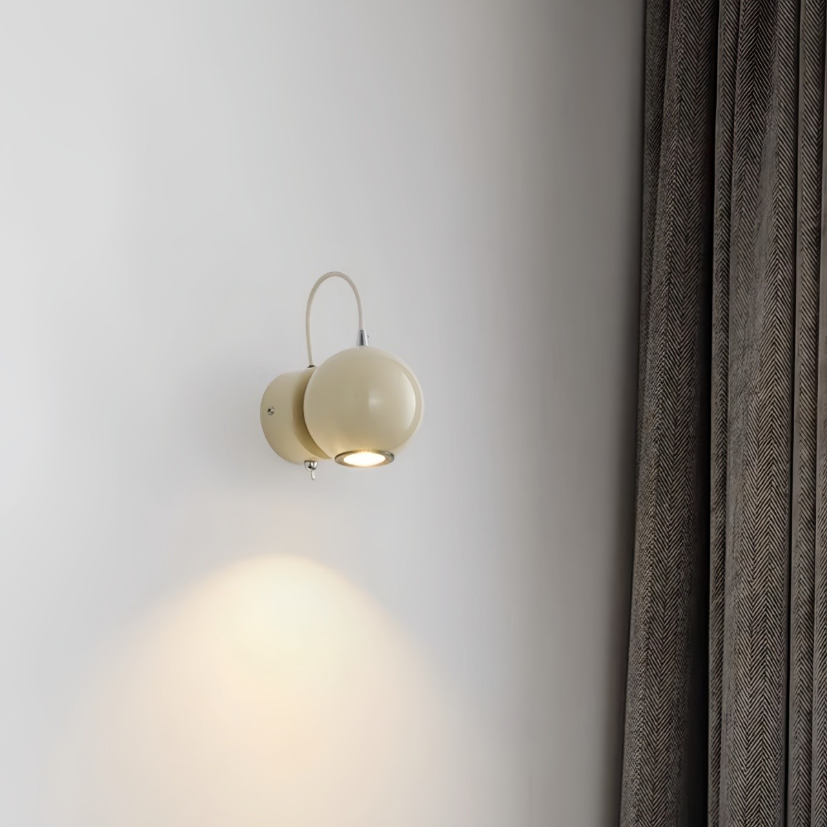 Modern Cream Magnetic Attractor Ball Wall Lamp K184