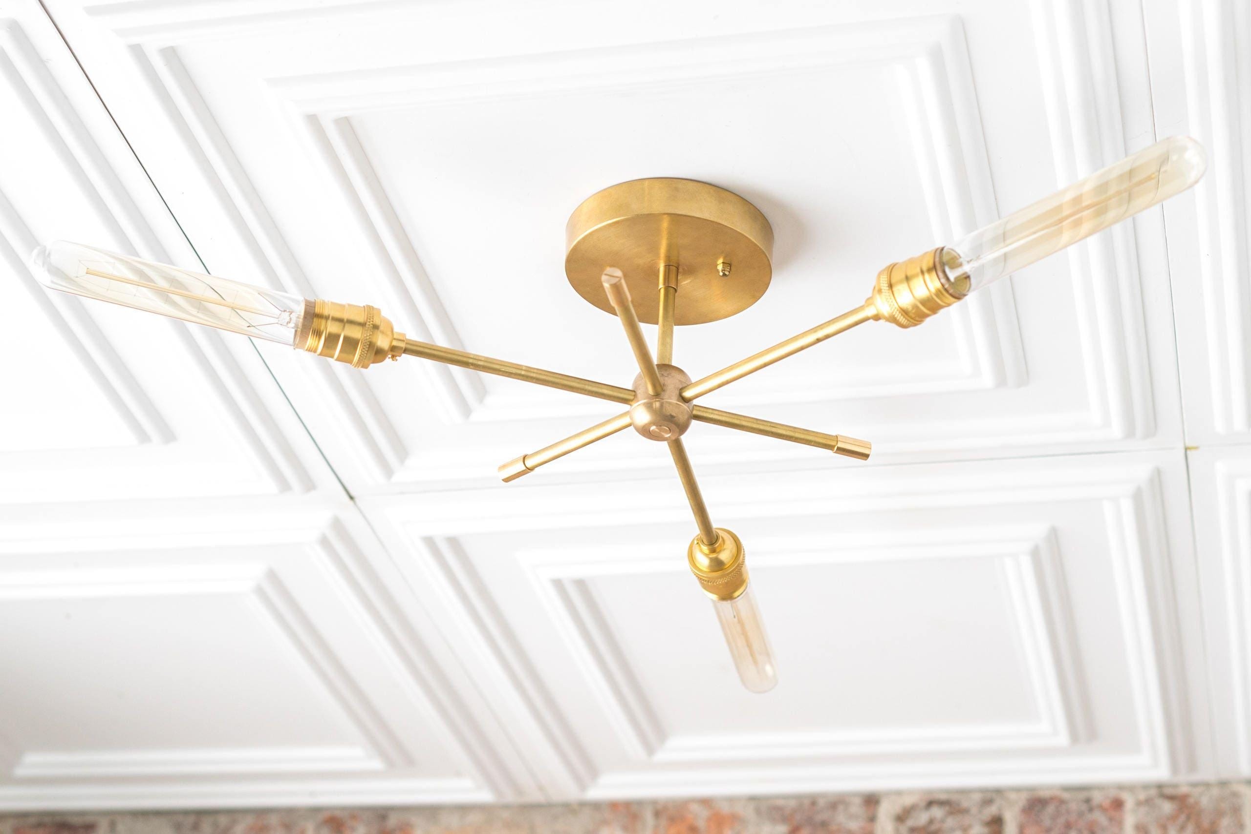 Mobilux Line Industrial Chandelier - Modern Ceiling Light Fixture for Home K1439