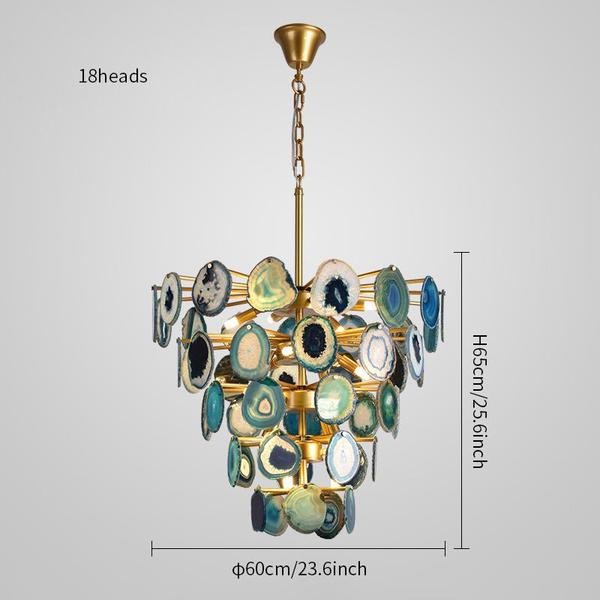 Slice Agate Chandelier/ Tower