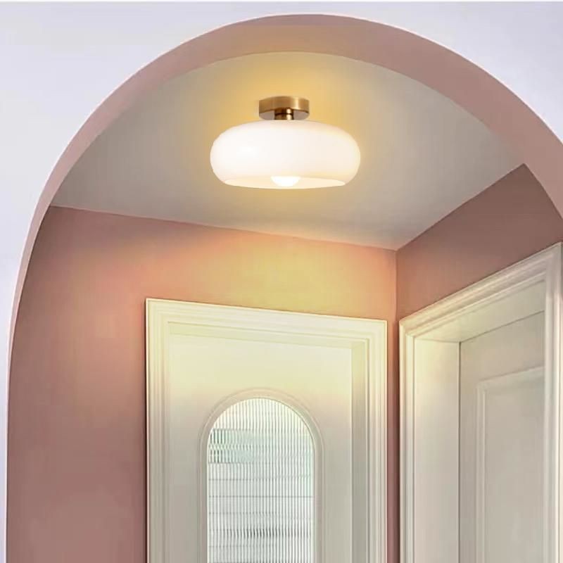 Bauhaus Style Vintage Glass Ceiling Light K72