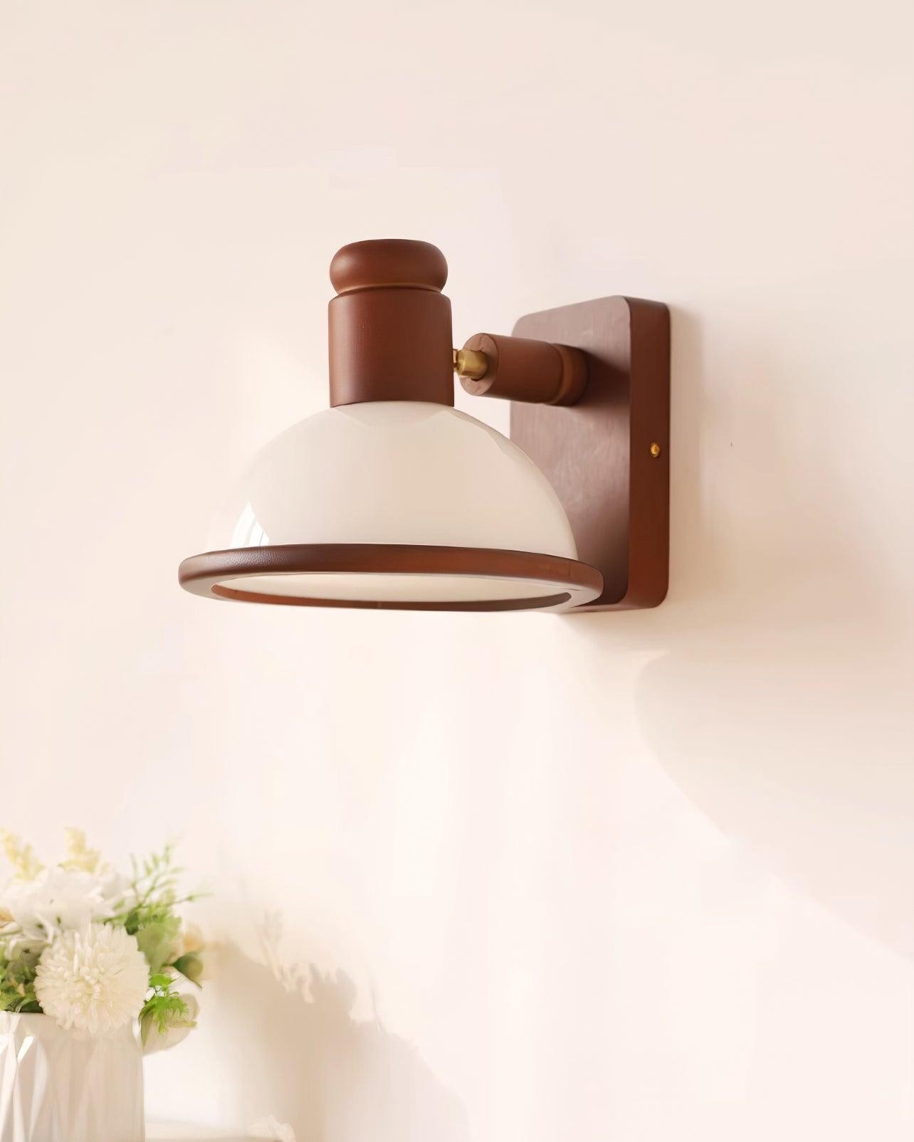 Modern Wooden Adjustable Bedside Reading Wall Lamp K404