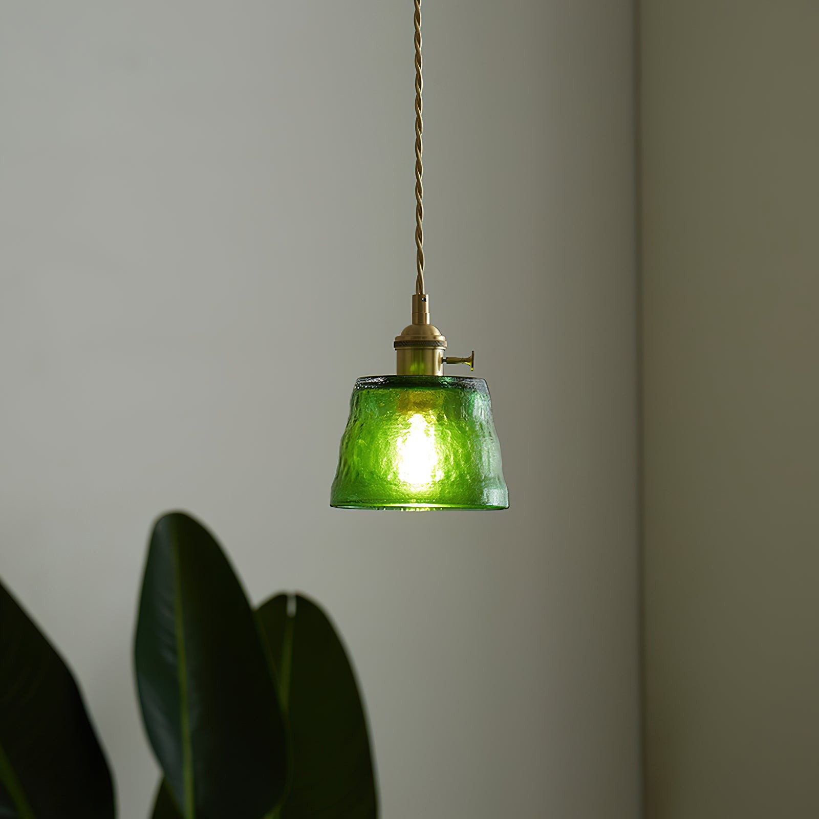Retro Small Cup Glass Pendant Lamp K305