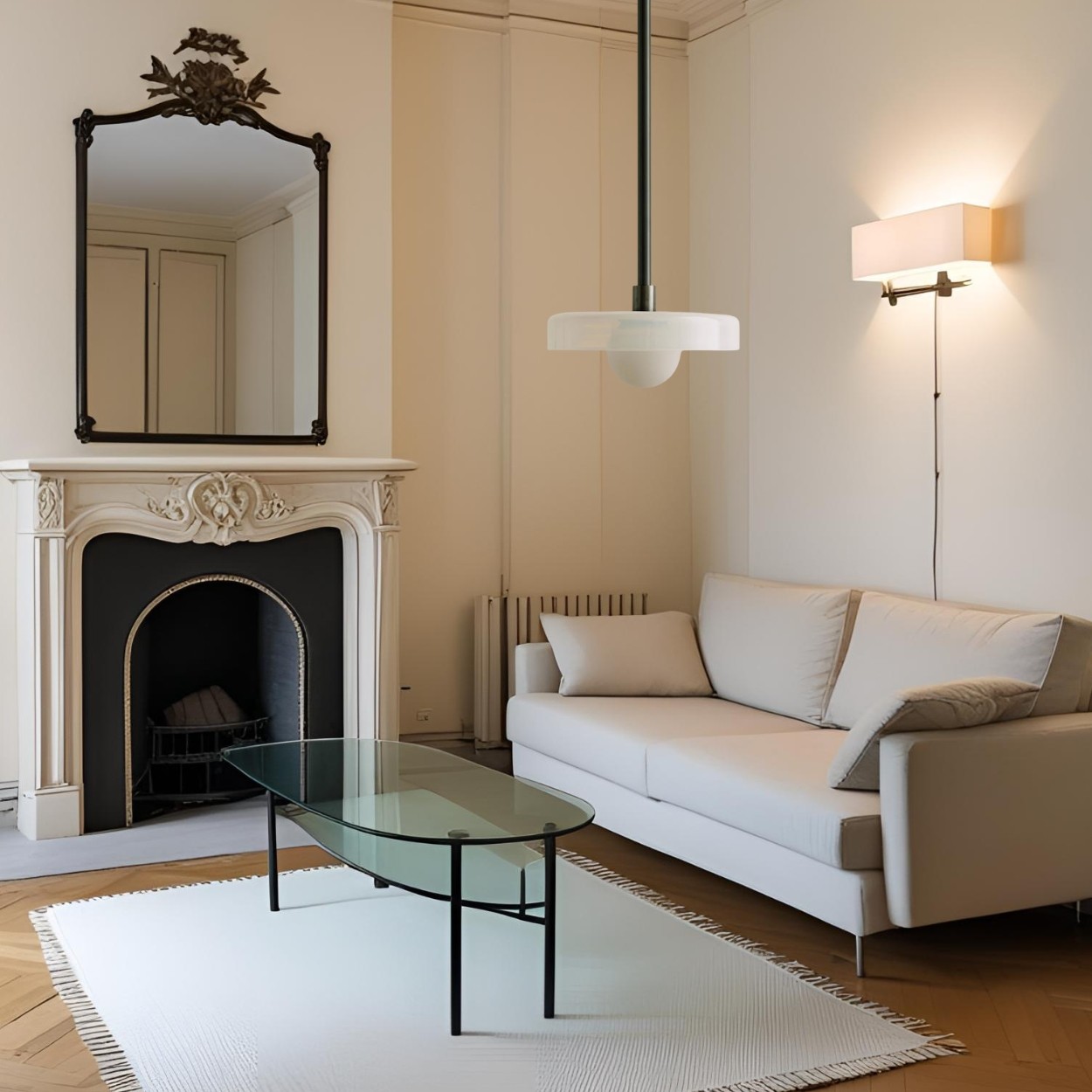 Nordic Metal Rod Disc Orb Pendant Light K943