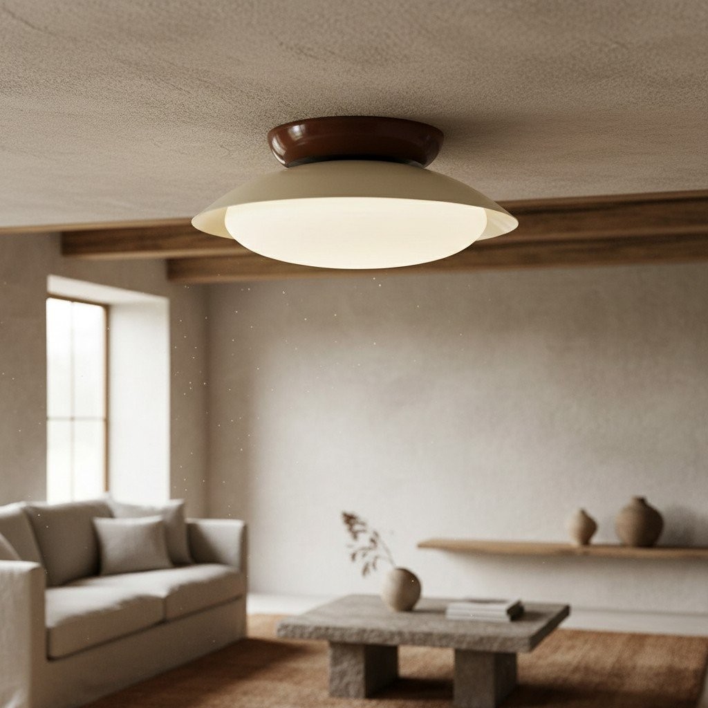 Heliora Modern Dome Ceiling Light - Minimalist Style for Living Room and Bathroom K2114