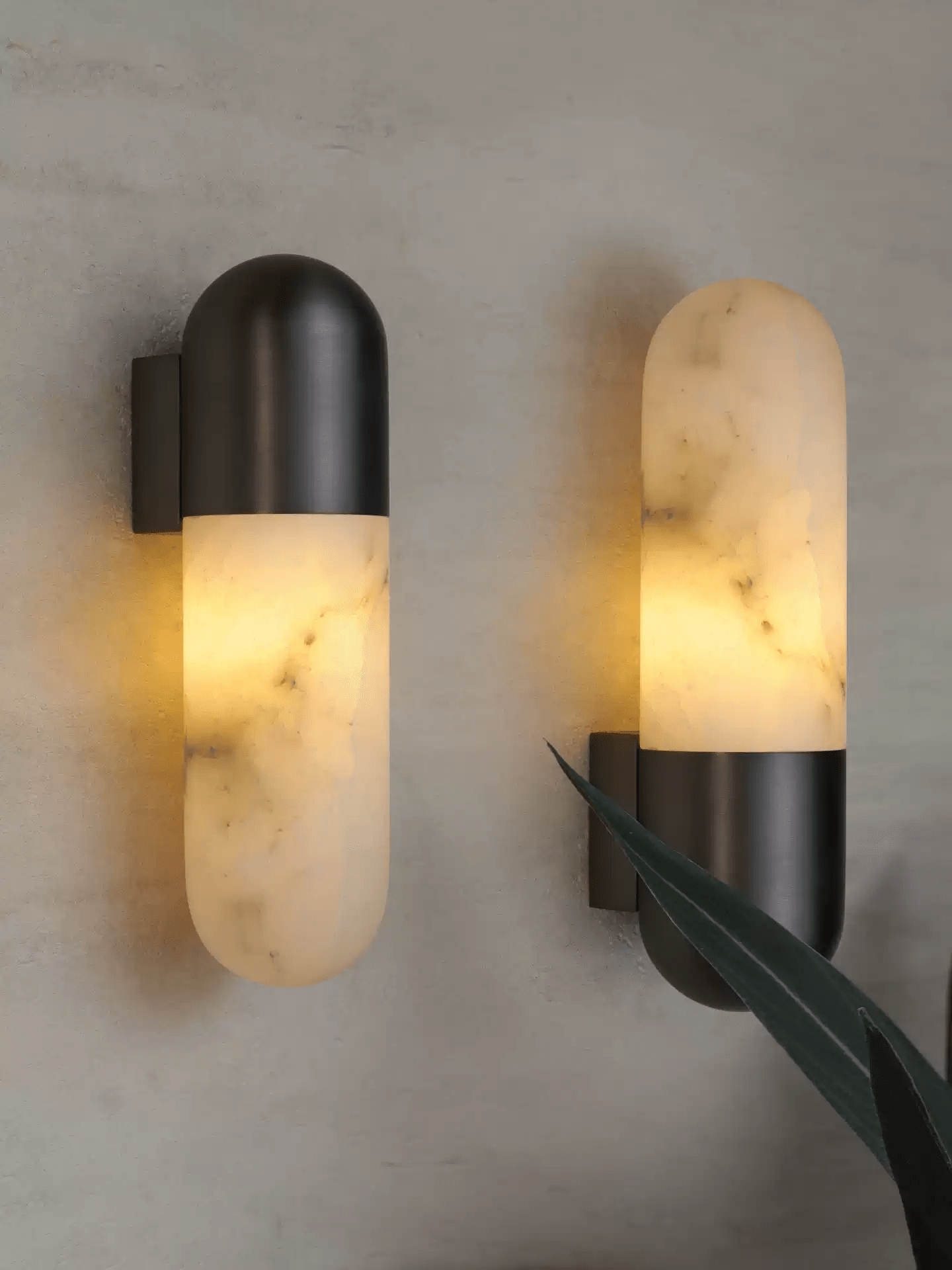 Capsule Alabaster Sconce D405