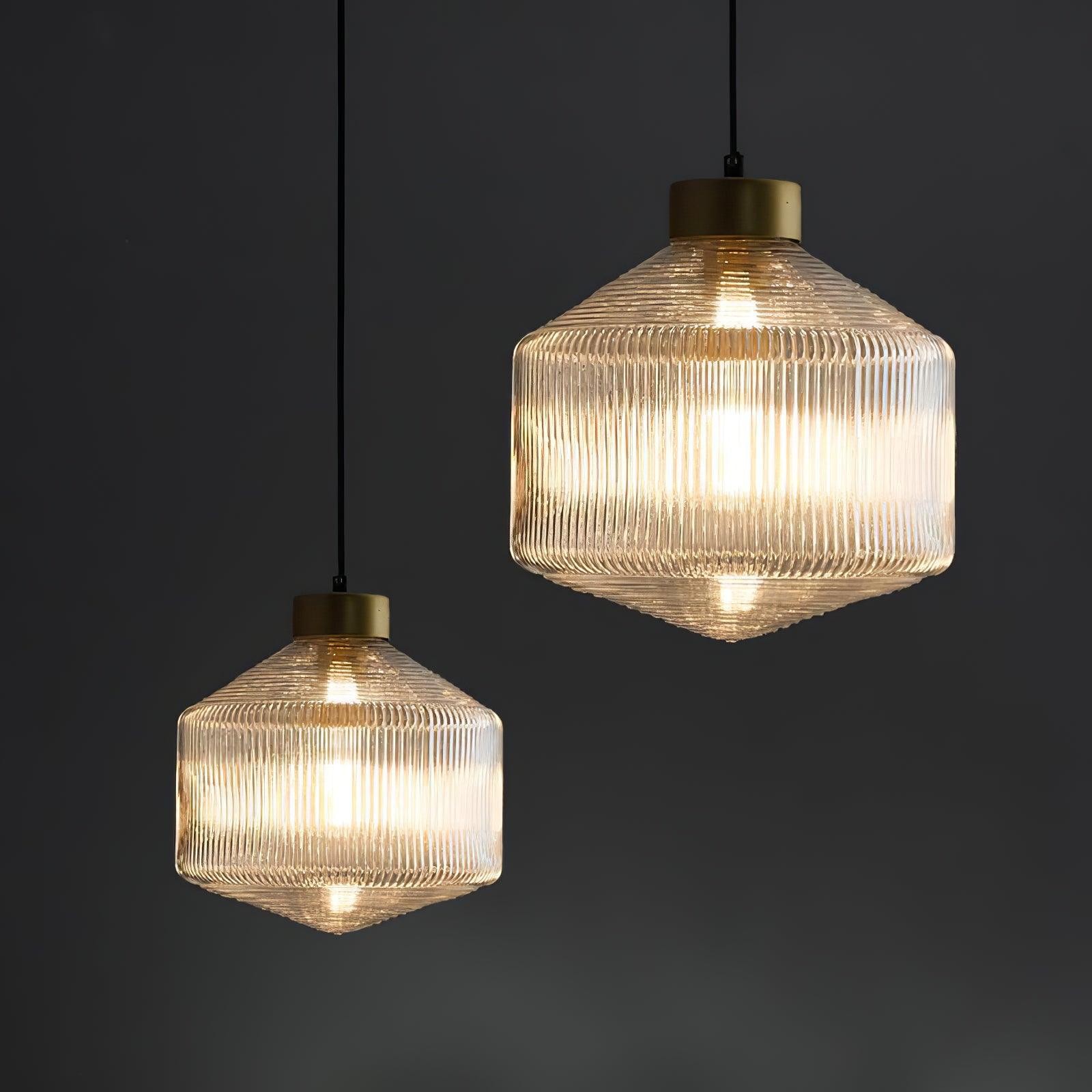 Striped Spinning Top Pendant Light K678
