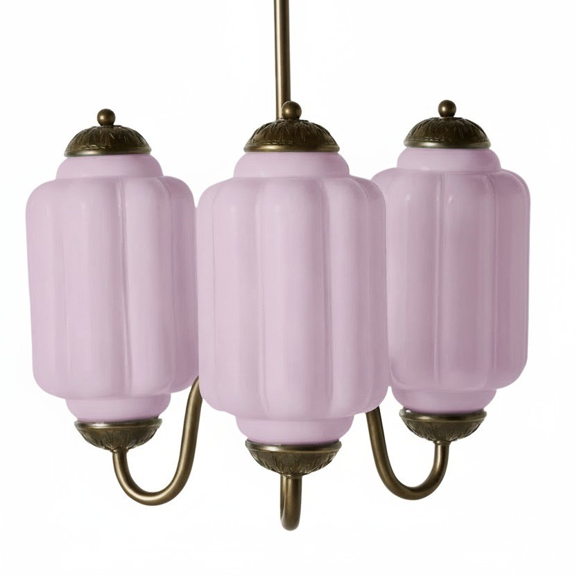 3 Lights Eloise Glass Chandelier for Living Room K947